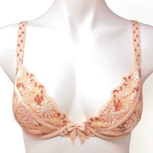 LOU of France Lace Plunge Demi Bra